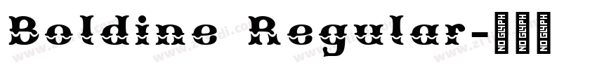Boldine Regular字体转换